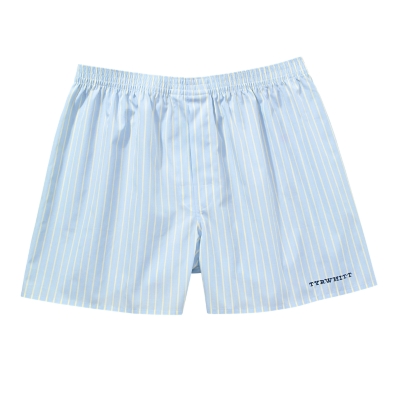 Charles Tyrwhitt Sky And Lemon Stripe Sea Island Boxer Short