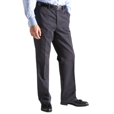 Navy Flat Front Chino