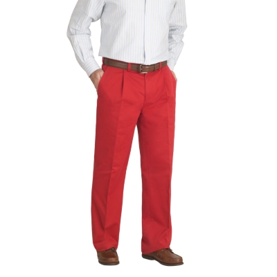 Brick Single Pleat Chino