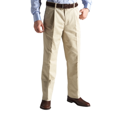 Charles Tyrwhitt Stone Single Pleat Chino