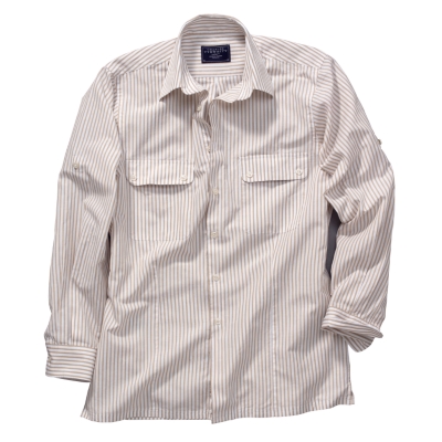 Camel Stripe Safari Shirt