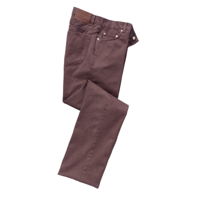 Chocolate Five Pocket Trousers