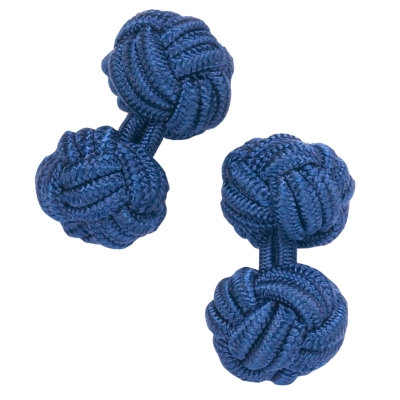 Navy Blue Silk Knots