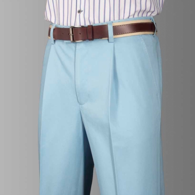 Charles Tyrwhitt Soft Blue Single Pleat Chino