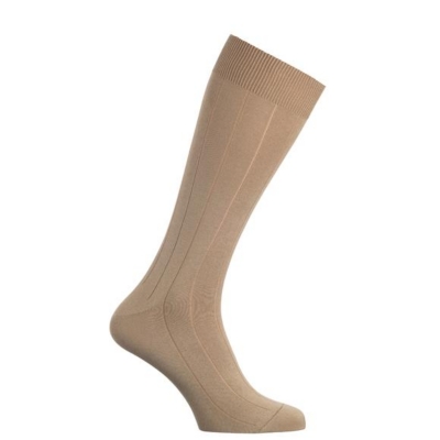 Charles Tyrwhitt Camel Sea Island Cotton Socks