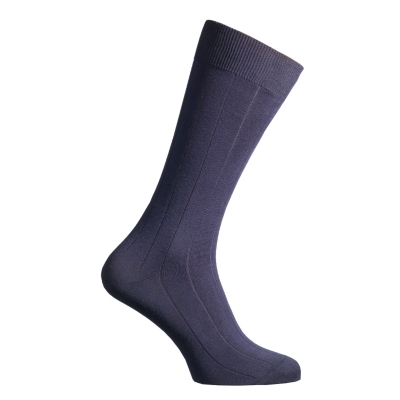 Navy Sea Island Cotton Socks