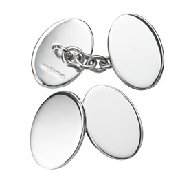 Charles Tyrwhitt Classic Sterling Silver Oval Cufflink