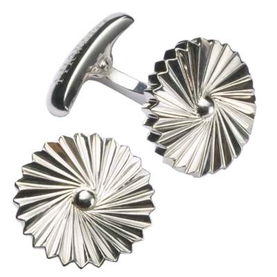 Charles Tyrwhitt Sterling Silver Circular Fan Cufflink