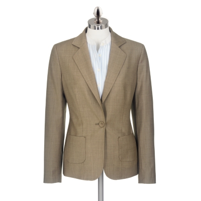 Tobacco Lightweight Wool Jacket