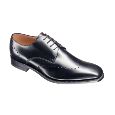 Charles Tyrwhitt Black Leather Punched Derby Shoes