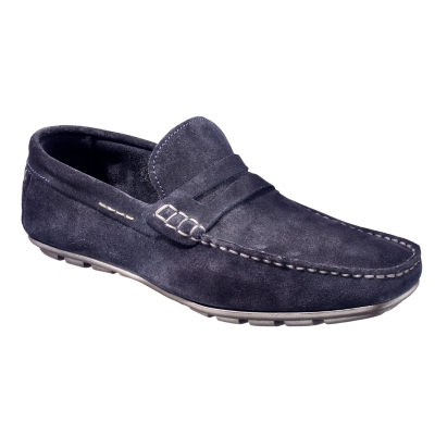 Charles Tyrwhitt Navy Suede Saddle Driving Shoes