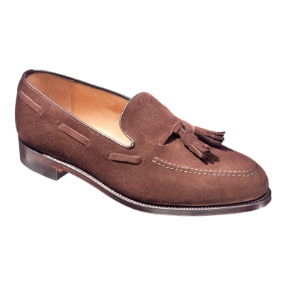 Charles Tyrwhitt Dark Brown Suede Tassle Loafers