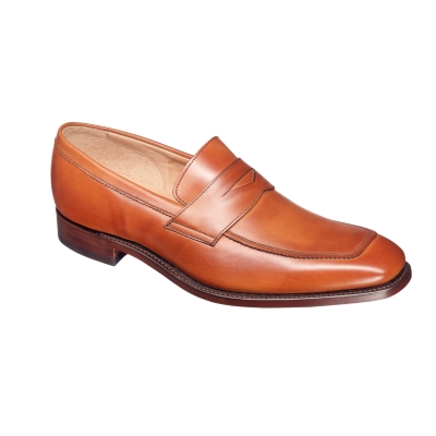 Charles Tyrwhitt Burnished Tan Leather Saddle Loafers