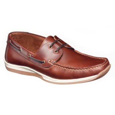 Charles Tyrwhitt Brown Turn-up Boat Shoes