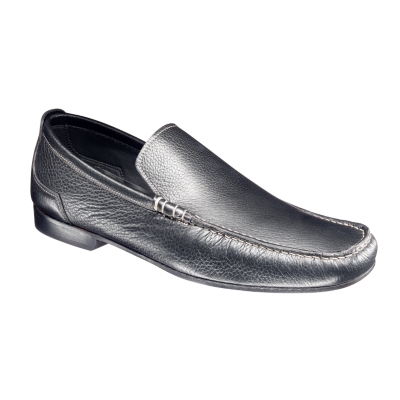 Charles Tyrwhitt Black Grainy Soft Leather Loafers