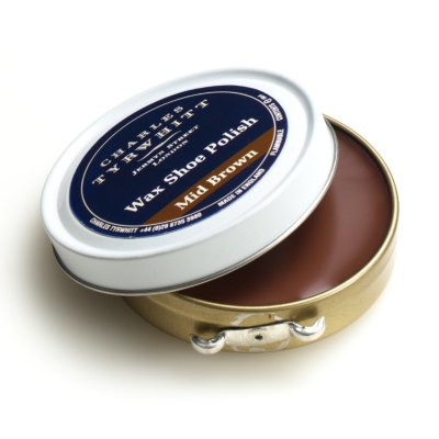 Charles Tyrwhitt Mid Brown Wax Polish Tin