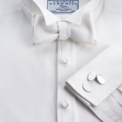 Charles Tyrwhitt Marcella Bib Front Wing Collar Evening Shirt