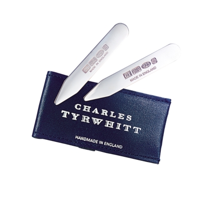 Charles Tyrwhitt Sterling Silver Collar Stiffeners