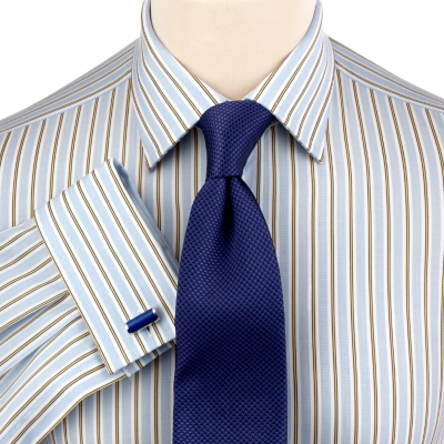 Charles Tyrwhitt Bancroft Gold Stripe Slim Fit Shirt