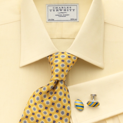 Charles Tyrwhitt Lemon Pinpoint Shirt
