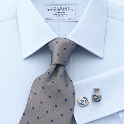 Charles Tyrwhitt Sky Poplin Shirt