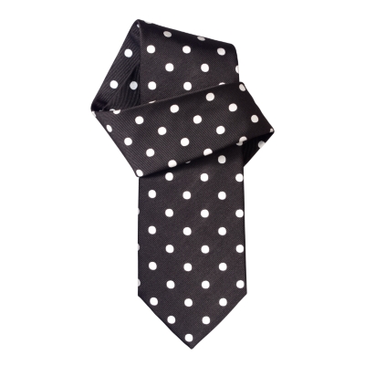 Charles Tyrwhitt Arden Black Spot Woven Tie