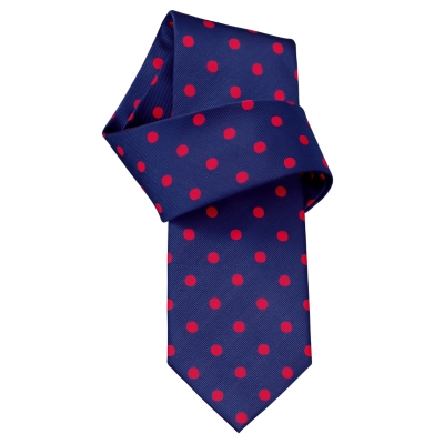 Charles Tyrwhitt Arden Navy Spot Woven Tie