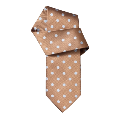 Charles Tyrwhitt Arden Tan Spot Woven Tie