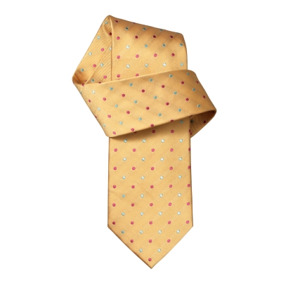 Charles Tyrwhitt Barton Gold Spot Woven Tie