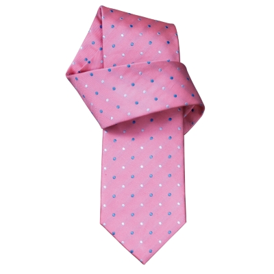 Charles Tyrwhitt Barton Pink Spot Woven Tie