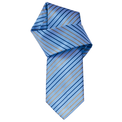 Charles Tyrwhitt Cooper Sky Fine Stripe Woven Tie