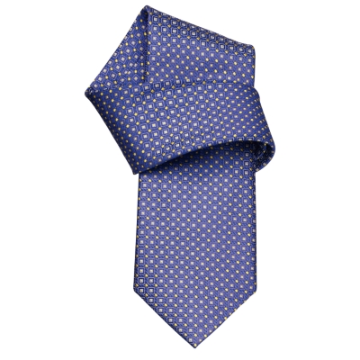 Charles Tyrwhitt Fenton Navy Motif Woven Tie