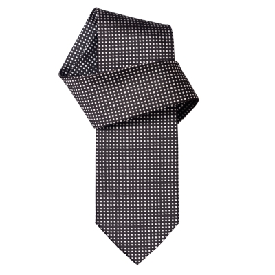 Charles Tyrwhitt Granger Black Small Spot Woven Tie