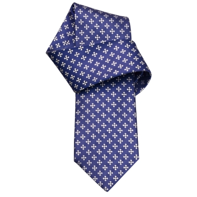 Charles Tyrwhitt Herbert Navy Motif Woven Tie