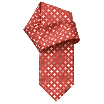 Charles Tyrwhitt Herbert Red Motif Woven Tie