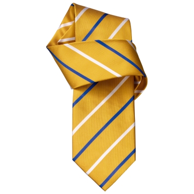 Charles Tyrwhitt Jamie Gold Stripe Woven Tie