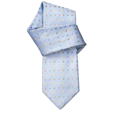 Charles Tyrwhitt Carter Pale Sky Spot Handmade Woven Tie