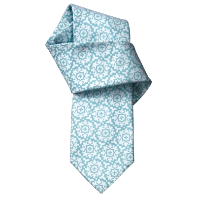 Charles Tyrwhitt Dixon Mint Motif Handmade Woven Tie
