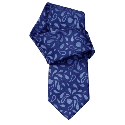 Charles Tyrwhitt Holt Navy Large Paisley Handmade Woven Tie