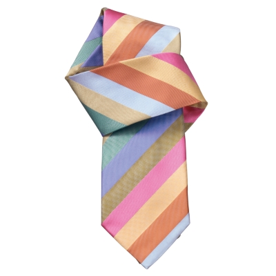 Charles Tyrwhitt Harper Pastel Multi-Stripe Handmade Woven Tie