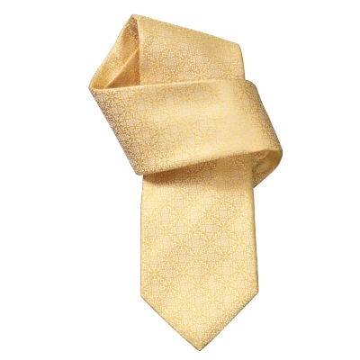 Charles Tyrwhitt Marcus Gold Motif Handmade Woven Tie
