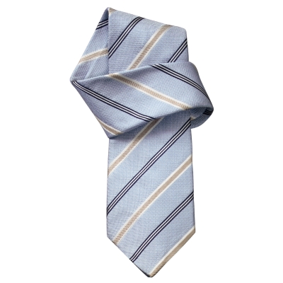 Charles Tyrwhitt Oliver Sky Stripe Grenadine Woven Tie