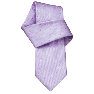 Charles Tyrwhitt Peter Lilac Spot Handmade Woven Tie