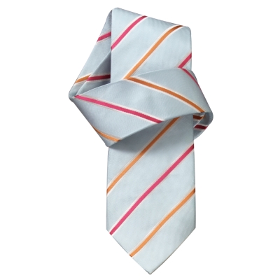 Charles Tyrwhitt Walter Pale Blue Stripe Handmade Woven Tie