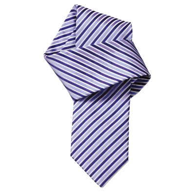 Charles Tyrwhitt Galvin Navy Satin Stripe Handmade Woven Skinny Tie