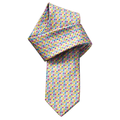 Charles Tyrwhitt Madison Multi Natte Handmade Woven Skinny Tie