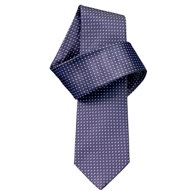Charles Tyrwhitt Arnold Slate Mini-Spot Handmade Woven Skinny Tie