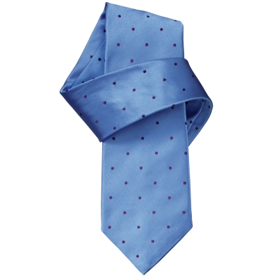 Charles Tyrwhitt Jacob Sky Satin Spot Seven-Fold Tie