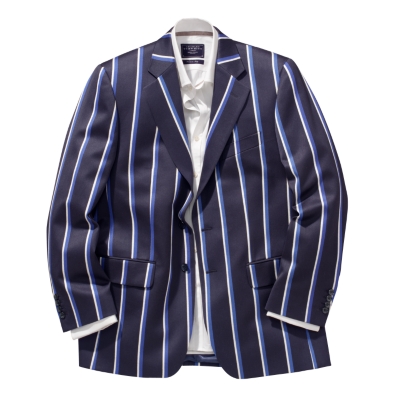 Charles Tyrwhitt Navy , Blue and White stripe Boating Blazer