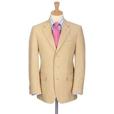 Stone Cotton Suit Jacket